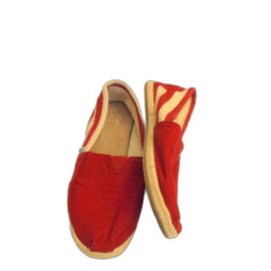 Toms Red White Striped Shoes Size 8.5 Women Flats